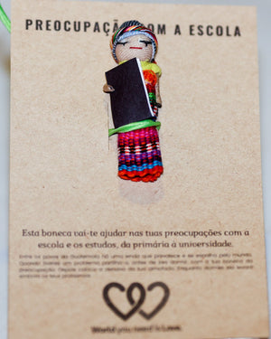 Boneca da preocupação com a escola - World You Need Is Love Concept Store