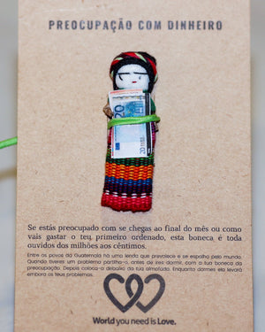 Boneca da preocupação com dinheiro - World You Need Is Love Concept Store
