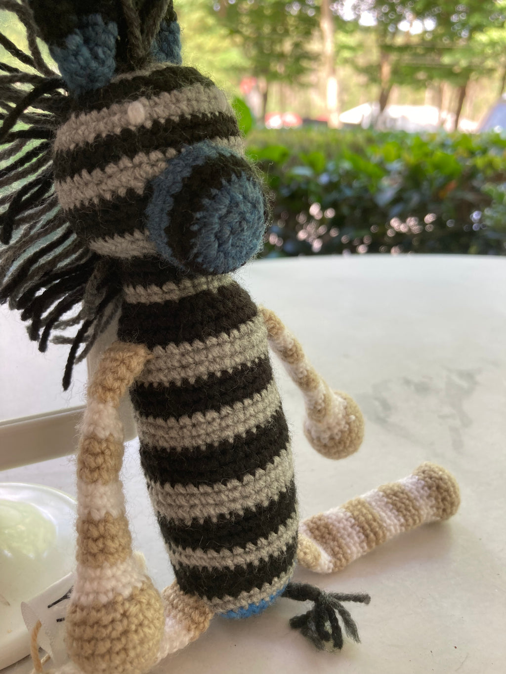 Zebras em Crochet Moçambique