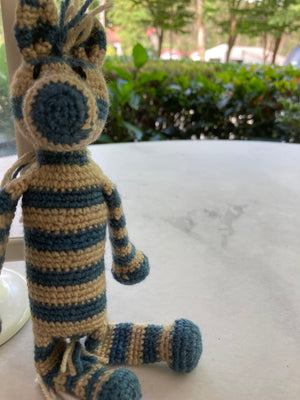 Zebras em Crochet Moçambique
