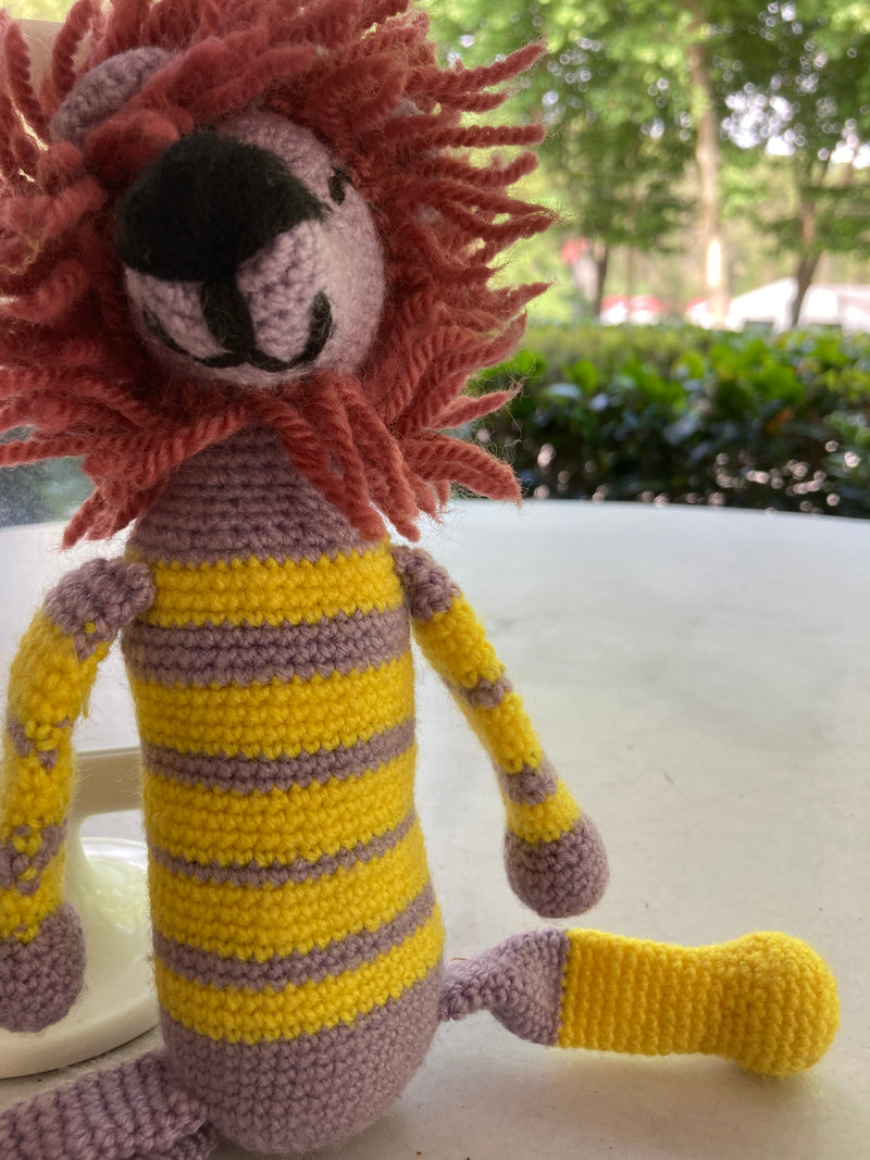Leões em Crochet Moçambique